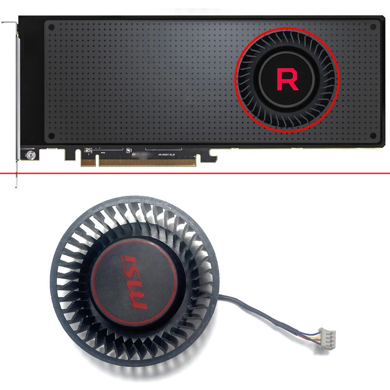 I75MM 4PIN 12V BFB1012SHA01 BV5 RX VEGA56 VEGA64 GPU Cooler พัดลมสําหรับ AMD XFX Radeon RX VEGA 64 5