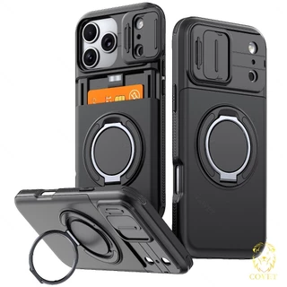 EIRVEXEL เคสใส่บัตรในตัวเข้ากันได้กับ IPhone 17 16 15 14 13 12 11 Pro Max พร้อมอเนกประสงค์สําหรับงานหนัก เรียบง่าย และทนต่อการตก