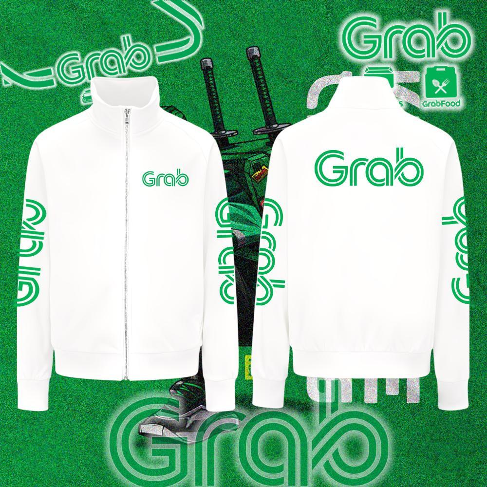 HOT!! เสื้อแจ็คเก็ต Grab คอตั้งซิปหน้า Grab Team Jacket กันแดด กันลม กันหนาว ผ้านุ่มพรีเมียม ใส่ขับรถหรือเที่ยวก็เท่ #30