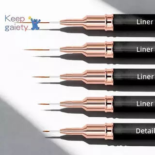 [Kpt-t] 5PCS Nail Art Liner แปรงขนาดภาพวาดเล็บออกแบบปากกา 4/8/12/20/25 มม.เครื่องมือสําหรับเส้นยาวรายละเอียดบางปากกาแต่งเล็บ [ใหม่]