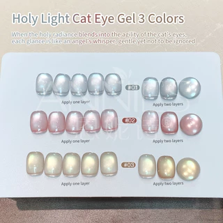 [ANNIES] Holy Light Cats Eye Nail Polish กาวซาตินสีขาวลูกปัดแก้วน้ําเดือดพิเศษสําหรับเล็บตาแมว