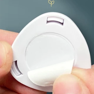 ใหม่ 4PCS Self-Adhesive 3-Ball ล้อ Mini Swivel Rollers สําหรับเฟอร์นิเจอร์กล่องเก็บถังขยะ Smooth Gliding Sticky ฐาน