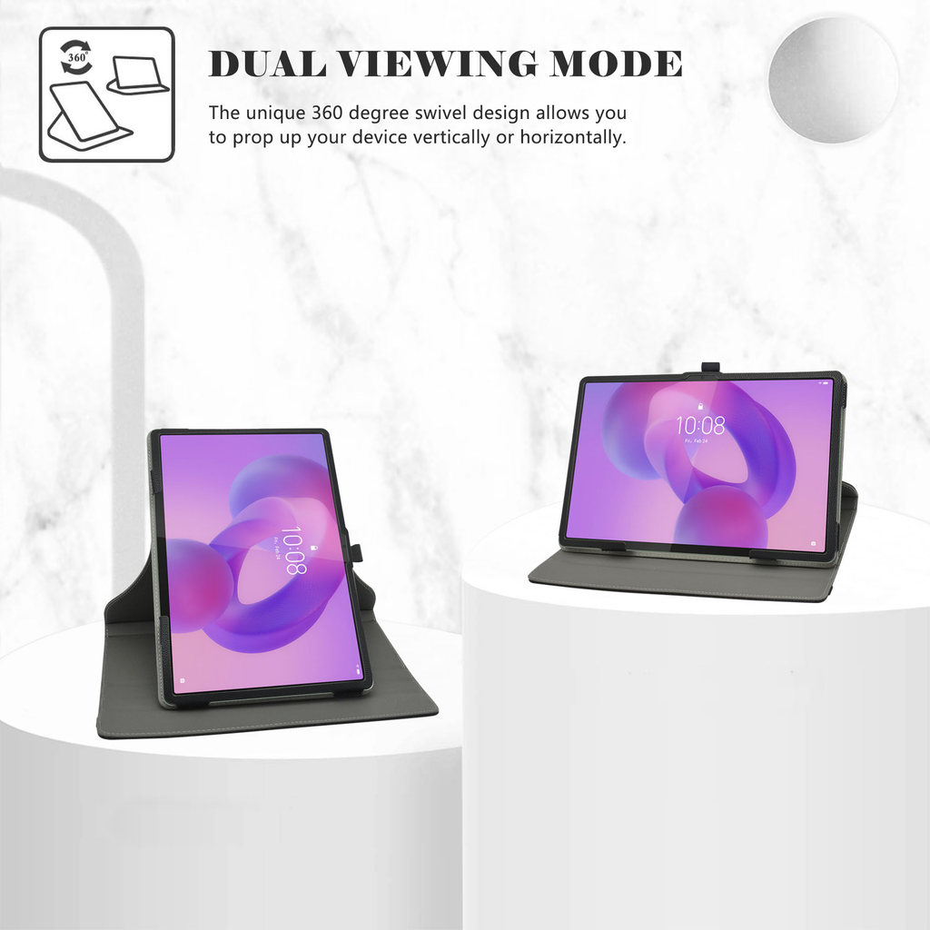 เคสสําหรับแท็บเล็ต Lenovo Idea Tab Pro พร้อม 360° ฝาครอบหนัง PU แบบหมุน
