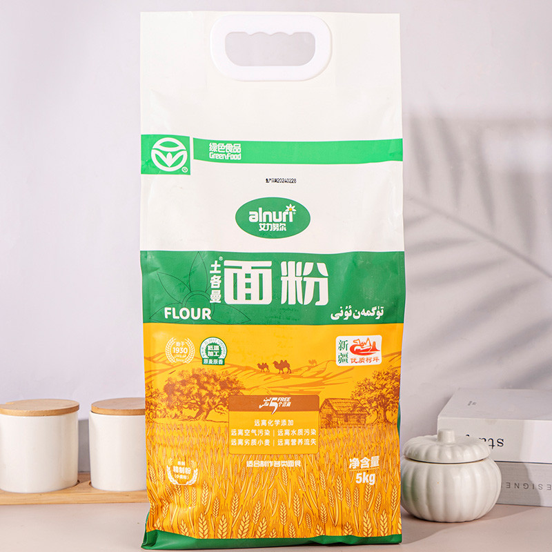 Xinjiang alnuri Green All-Gluten Wheat Flour 5KG Minguang alnuri Green All-Gluten Wheat Flour 5KG Pa