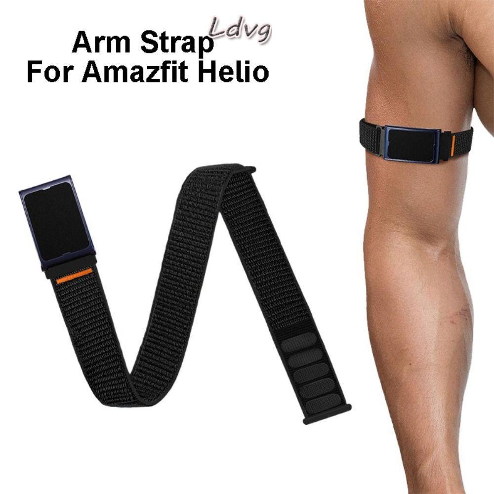 LDVG ยืดหยุ่น Bicep Band, เปลี่ยนกีฬาไนลอนกันเหงื่อ, พรีเมี่ยม Breathable Cozy ถักสายรัดแขนกีฬาสําหรับ Amazfit Helio ออกกําลังกาย