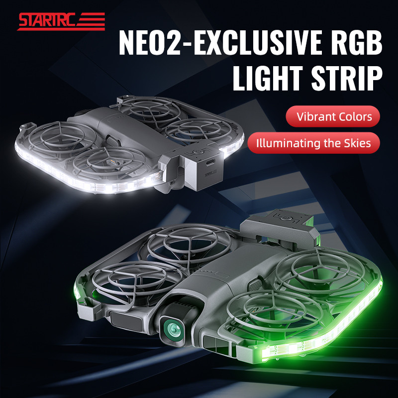 สําหรับ DJI NEO 2 แสงที่มีสีสันพร้อมเที่ยวบินกลางคืน Creative ชาร์จเติมแสง Burst Light Neo 2 อุปกรณ์ถ่ายภาพ