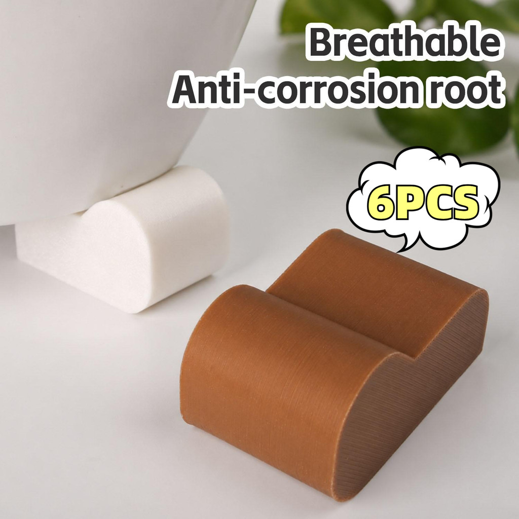 3/4/6PCS Scratch-Proof Plant Pot Risers - Anti-Slip Elevated Feet พร้อมการระบายน้ํา Airflow - Anti-R