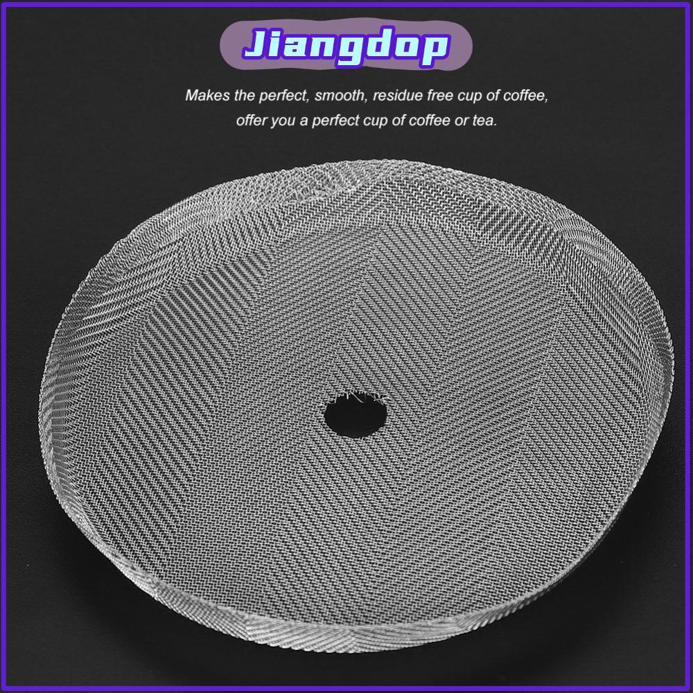 JIANG 5 ชิ้นชุดหน้าจอกรองกดฝรั่งเศส, Universal Fit 2.6 นิ้วตาข่ายกรองสแตนเลส, 304 สแตนเลสหน้าจอกรองกาแฟสีเงินเครื่องชงกาแฟกดฝรั่งเศส