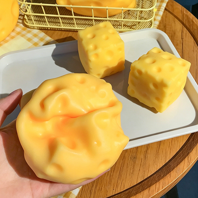 ส่งจากไทย Cheese Squishy ของเล่นคลาย Super Big สี่เหลี่ยม รูปที่ 3
