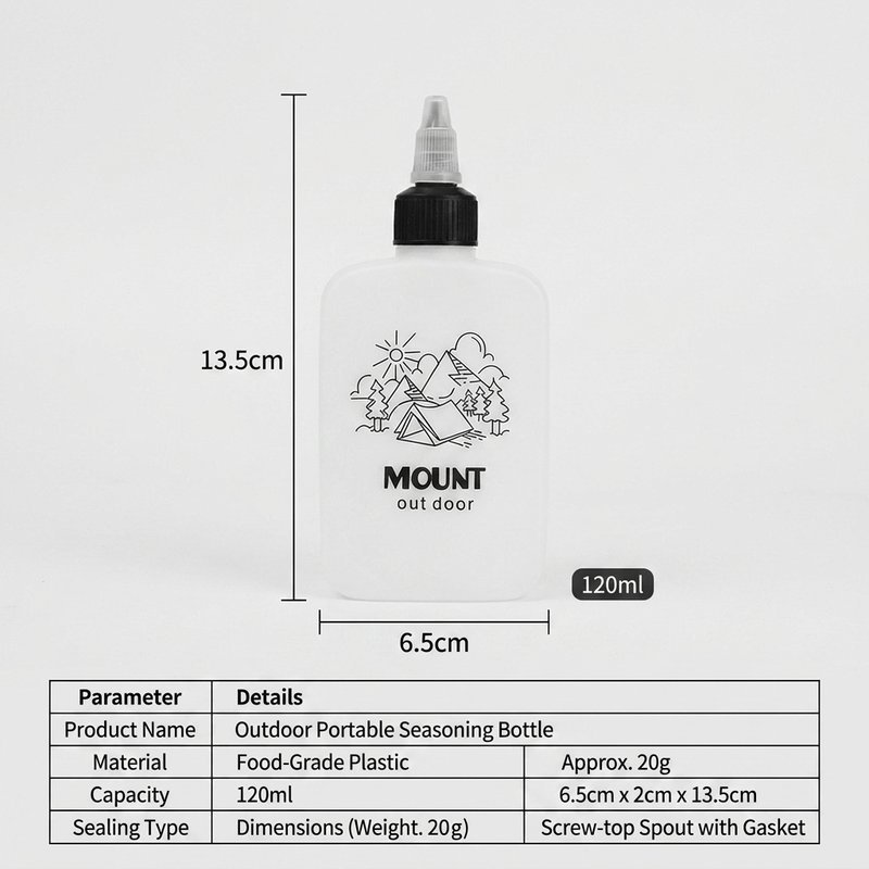 ความจุ120ML.ขวดน้ํามันกลางแจ้ง ขวดแบ่งน้ำมัน แบบหมุน รูปที่ 2