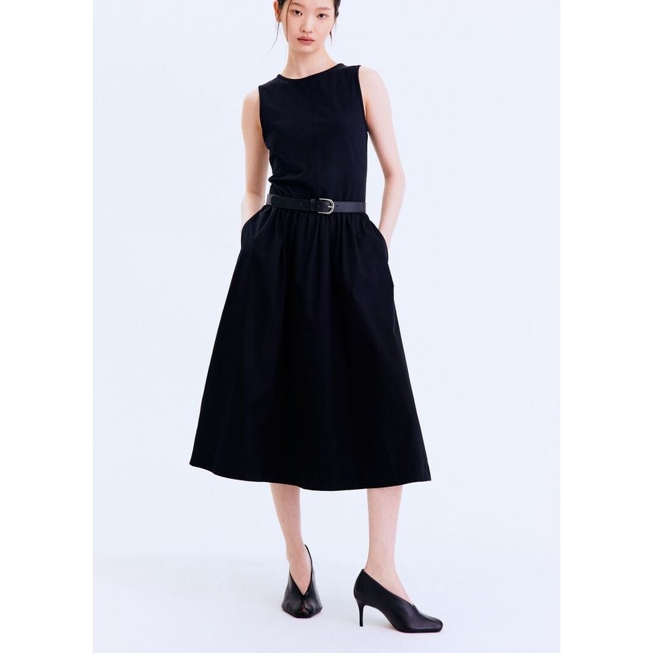 H&M(เอชแอนด์เอ็ม) เดรสผ้าฝ้ายแขนกุด ผู้หญิง 1328226_1
