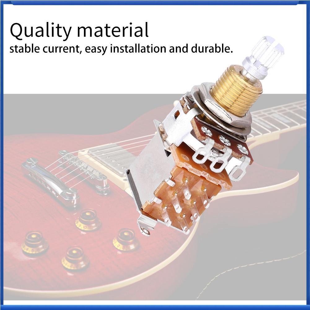 Lestoree-th Lestoree-th กีตาร์ Push Pull Potentiometer A500K เสียง Volume Tone Control สำหรับ Electric Bass อะไหล่นักดนตรี DIY อัพเกรด