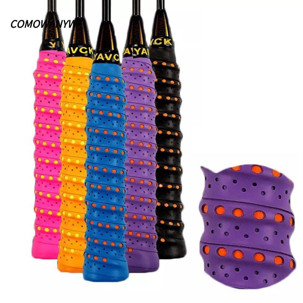 KOWANYW แบดมินตัน Overgrip, Breathable Anti Slip เทนนิส Overgrip, คุณภาพสูงเทปดูดซับเหงื่อไขลาน Perforated Rackets Grip กีฬากลางแจ้ง