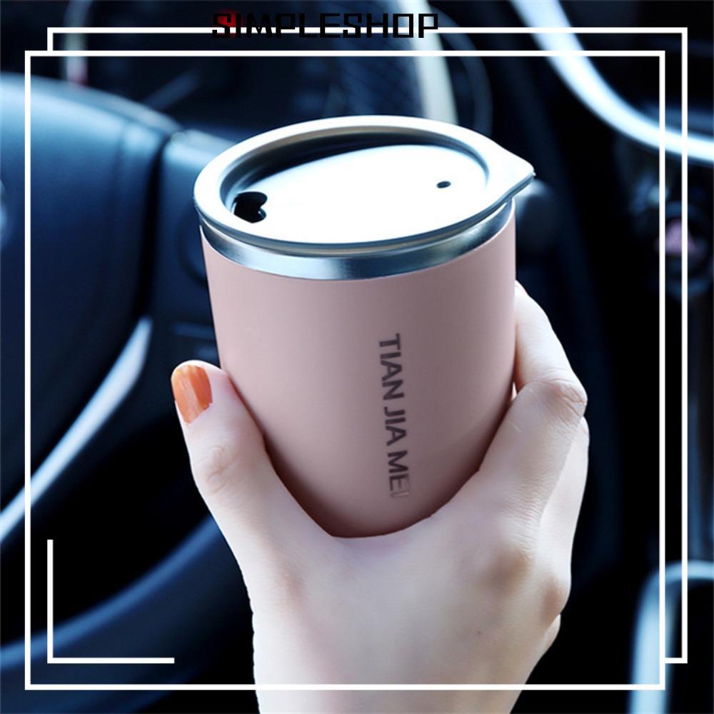 SIMPLESHOP 300ml แก้วกาแฟแก้วสํานักงานสแตนเลสทนความร้อนประณีต
