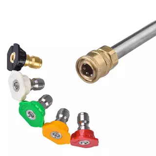 Yiwuyuanvb] อัพเกรดเครื่องซักผ้า Lance 1/4 นิ้ว Qui Connect Power Washing er เครื่องซักผ้าแรงดันสูง Extension Rod Telescoping ใหม่