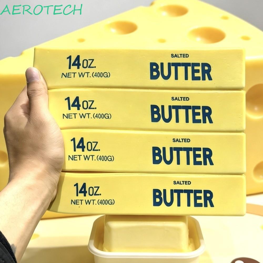 AEROTECH แท่งเนยเด้งช้า, ของเล่นบีบแท่งเนยสร้างสรรค์ 23 ซม., แบบพกพานุ่มพิเศษสบายแท่งเนยขนาดใหญ่หยิกตกแต่งบ้าน