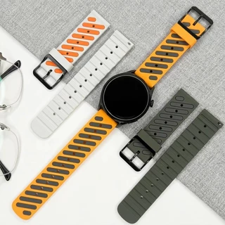 22 มม.สายคล้องคอซิลิโคนสําหรับ Huawei GT6/5/4 46 มม. Amazfit Balance 2/1 สําหรับ Garmin forerunner 265/965/970 สําหรับ Xiaomi นาฬิกา S5 S4 S3 สาย Band