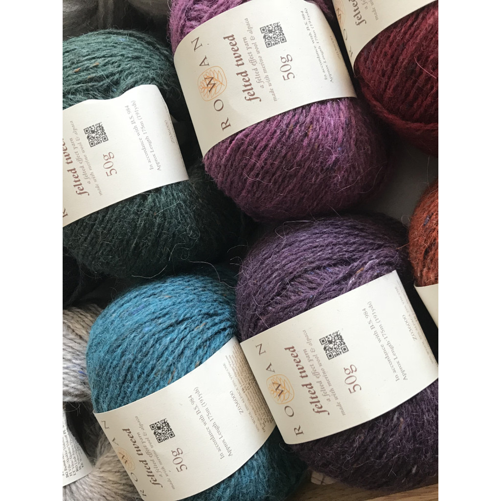 [Line Word Hall] British Brand Rowan Felted Tweed Colourful Dot Wool Alpaca Line Jacquard
