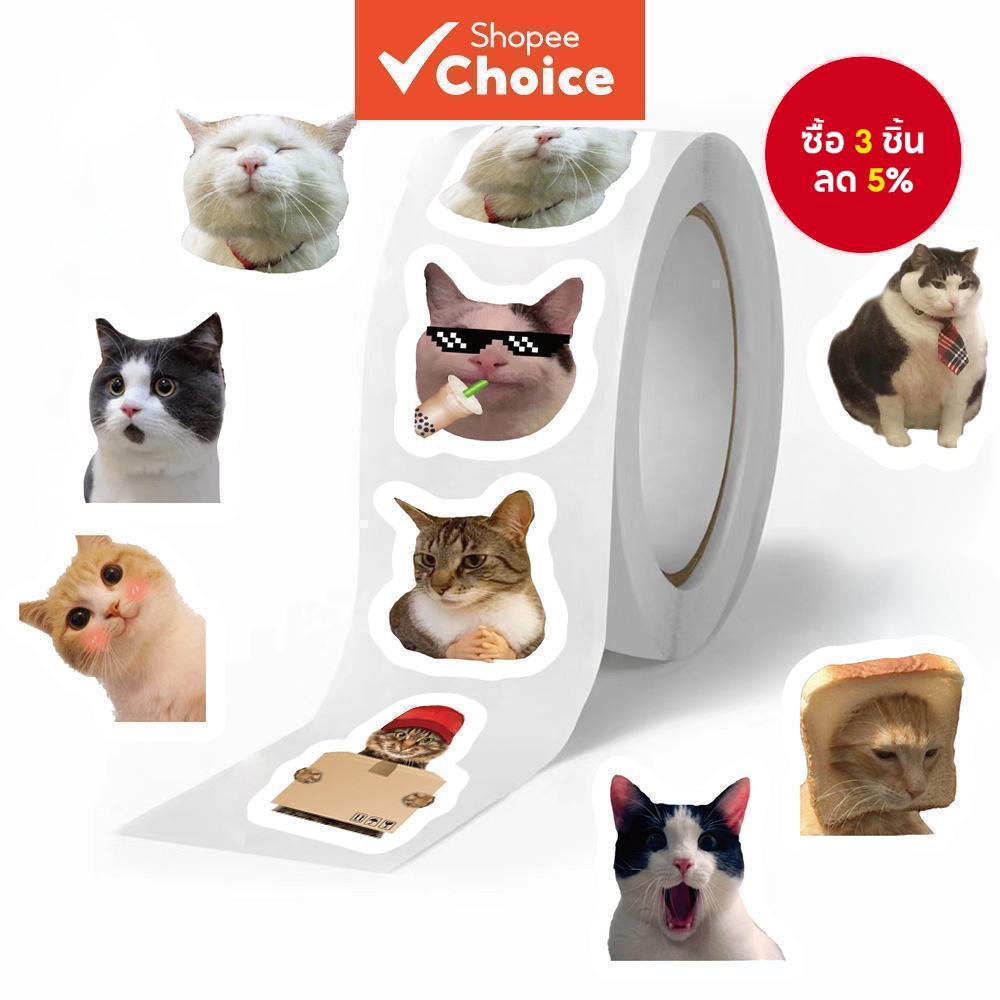Cat Emoji Graffiti สติกเกอร์สัตว์ 500 ชิ้นสติกเกอร์น่ารักกันน้ําสติกเกอร์โทรศัพท์แล็ปท็อปสําหรับโรงเรียนส่วนบุคคล
