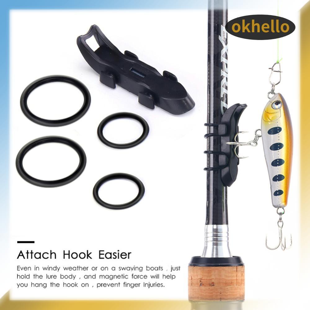 [Okhello.th] Magnetic Fix Lure Jig Hooks Holder Fishing Fix Bait Gear for Outdoor Fishing