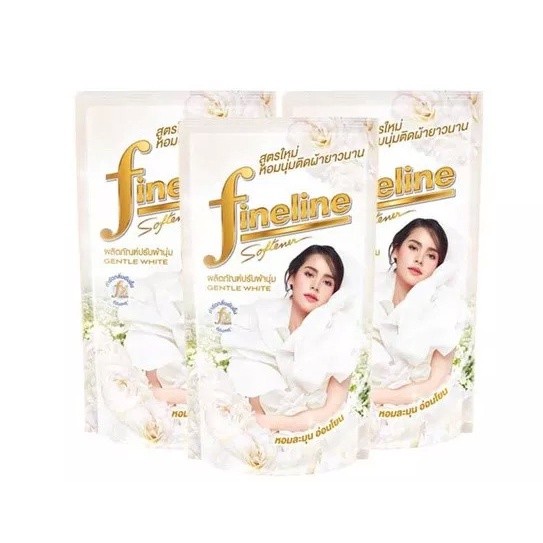ไฟน์ไลน์ น้ำยาปรับผ้านุ่มเจนเทิลไวท์ Fineline Gentle White Softener 470ml. Pack3