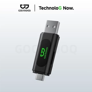 GOOJODOQ TF / SD เครื่องอ่านการ์ดหน่วยความจำพอร์ต USB C ความเร็ว 480Mbps เข้ากันได้กับ Mac - Book