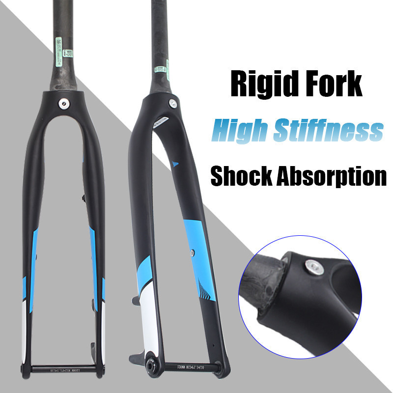HAI BIKE 700c กรวดส้อมคาร์บอนไฟเบอร์จักรยานด้านหน้าส้อม 700C Disc MTB กรวดจักรยานส้อม 70*50C Thru เพ