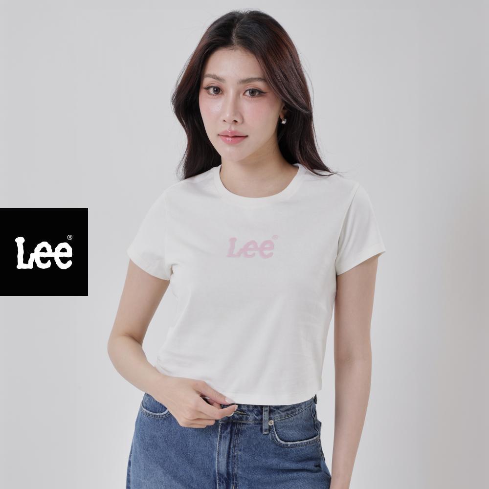 LEE เสื้อยืดแขนสั้นผู้หญิง รุ่น LE F125WTSSC04 สีครีม