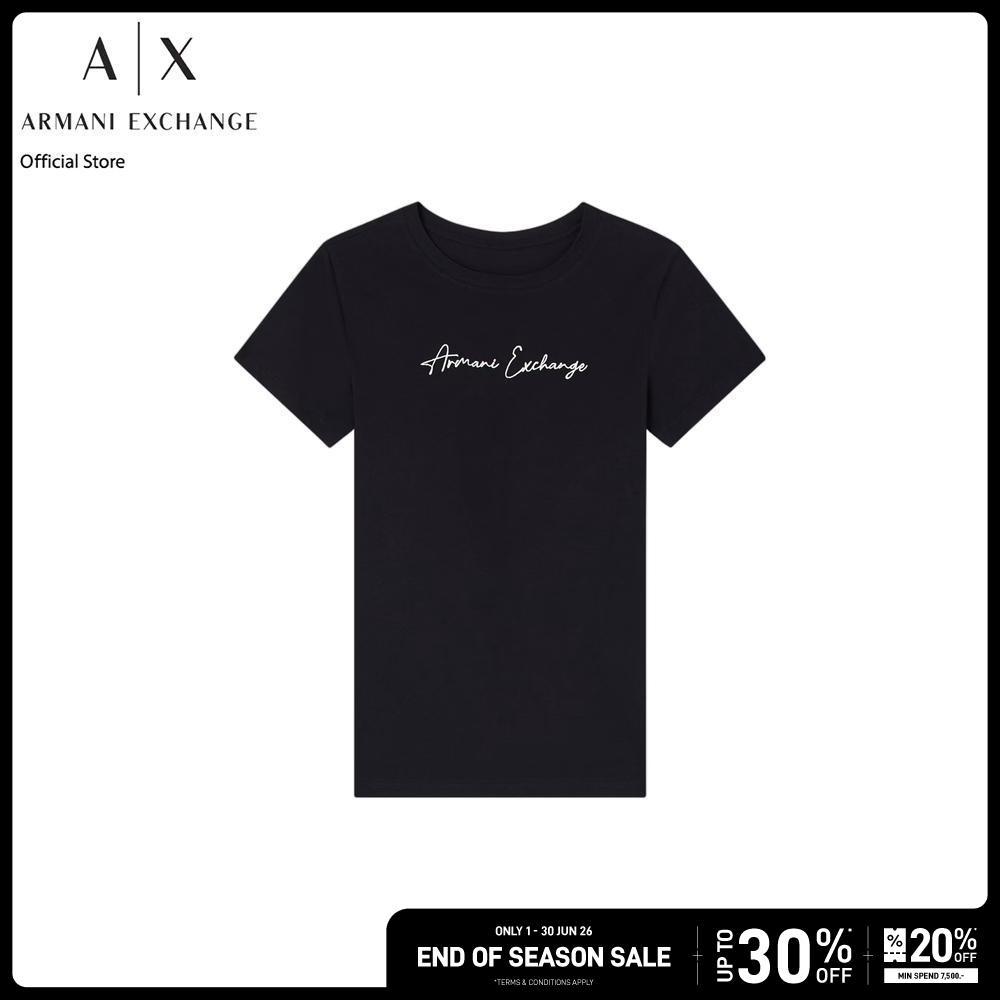 Armani Exchange เสื้อยืดผู้หญิง รุ่น XW000839-AF10356-MC021 - สีดำ