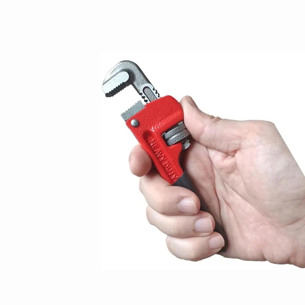 New 6-inch Straight Pipe Wrench Adjustable Aluminum Plumber's Wrench Universal Water Pipe Wrench Hou