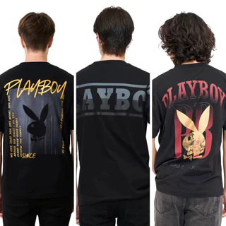 🔥BKK[จัดส่งในกรุงเทพฯ] PLAYBOY เสื้อยืด C ตะกร้า creator งาน forum เสื้อยืดสีดำ รุ่น ผ้าคอตตอน COTTON