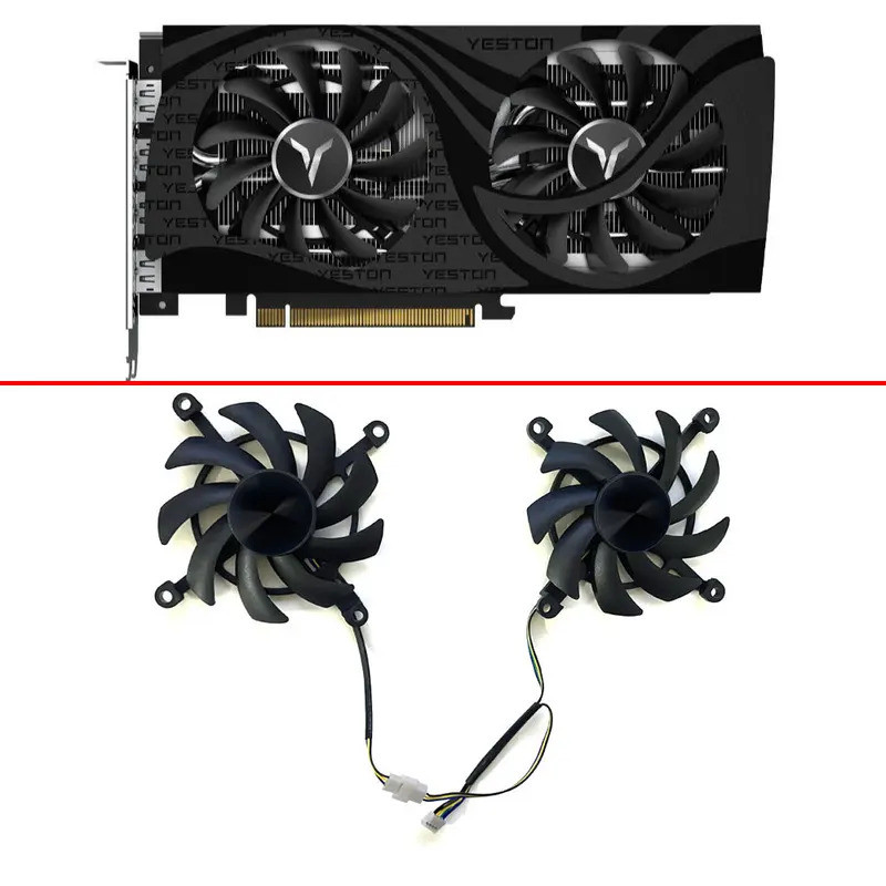 พัดลมระบายความร้อน 85 มม. 4PIN RTX3060 3050 3060ti LHR 8GB GAEA GPU FAN สําหรับ YESTON GeForce RTX30