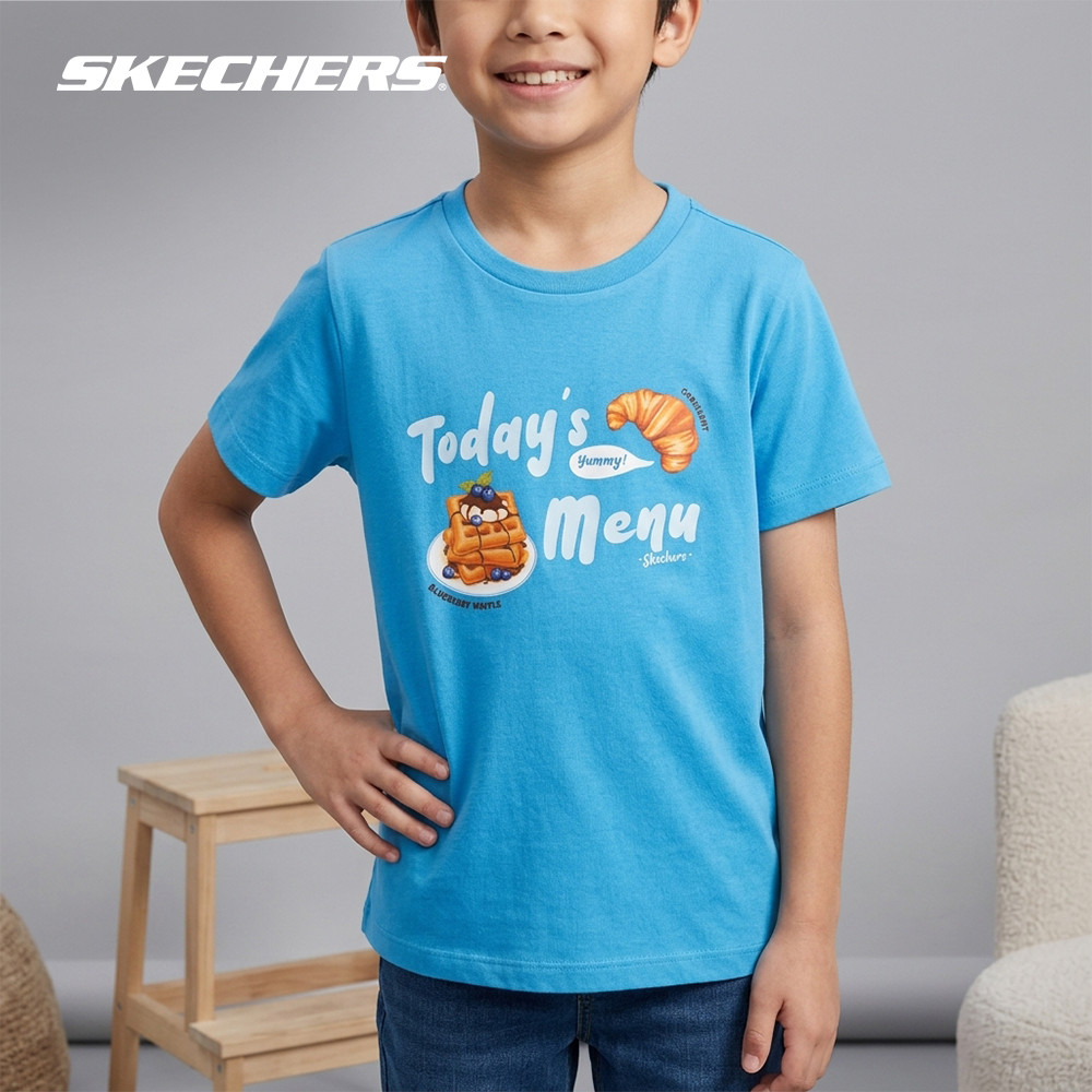 SKECHERS تيشيرت أولاد نصف كم SL125B