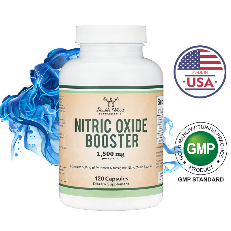 Double Wood Nitric Oxide Capsules | ช่วยเพิ่มการไหลเวียนเลือดและพลังงาน | 120 Capsules