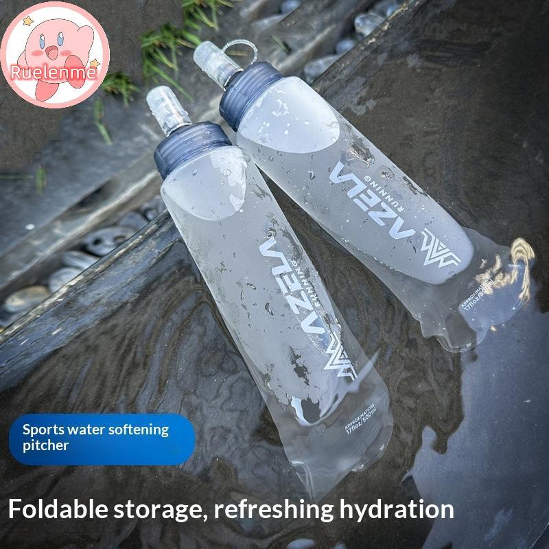 Uelenme น้ําหนักเบา 250ml 500ml ถ้วยน้ํา TPU แบบพับได้เหมาะสําหรับการผจญภัยกลางแจ้ง TH