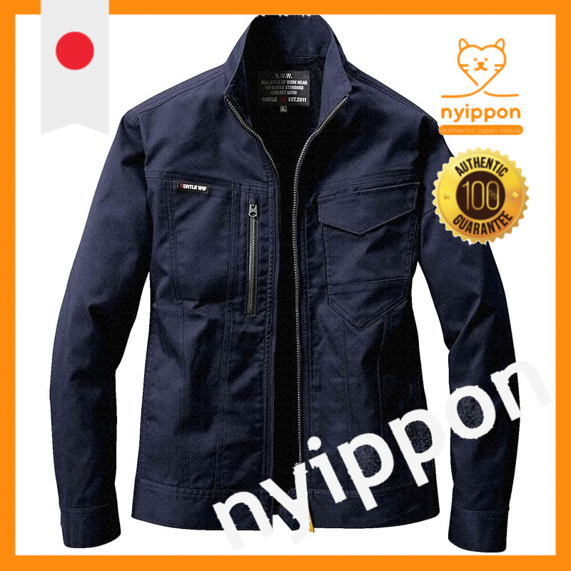 BURTLE Unisex Jacket for Fall/Winter - Model 6201, Color: Black, Size: S/M/L/LL/3L/4L/5L
