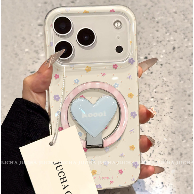 เต็มหน้าจอดอกไม้สีชมพูรักแม่เหล็กพับขาตั้ง Samsung S26 S22 S23 S24 S25 FE Ultra A56 A55 เคสโทรศัพท์ป้องกันกรณี