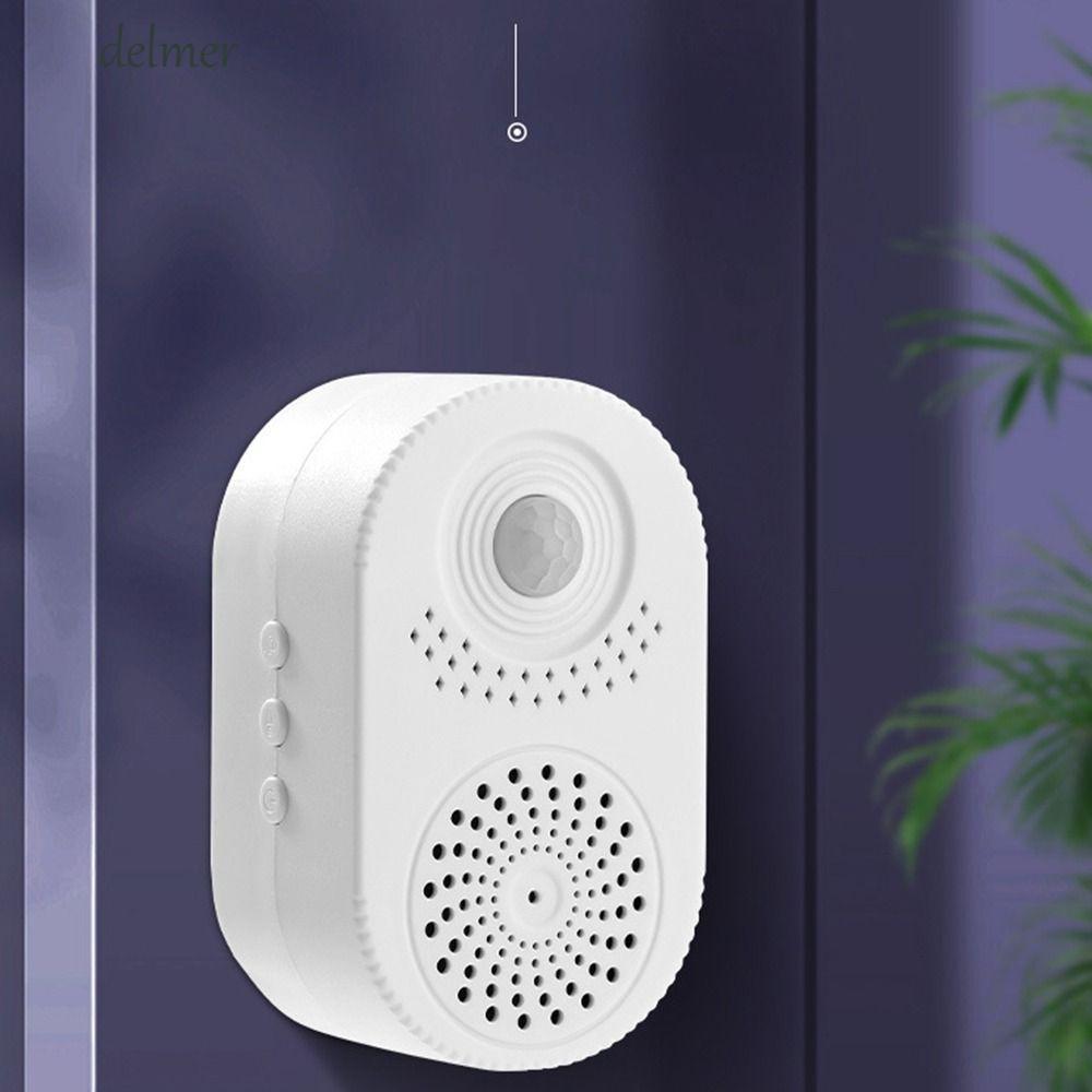 DELMER PIR Motion Sensor สําหรับร้านค้าบริษัทอุปกรณ์ต้อนรับนาฬิกาปลุกบ้านเครื่องตรวจจับอินฟราเรดสมาร
