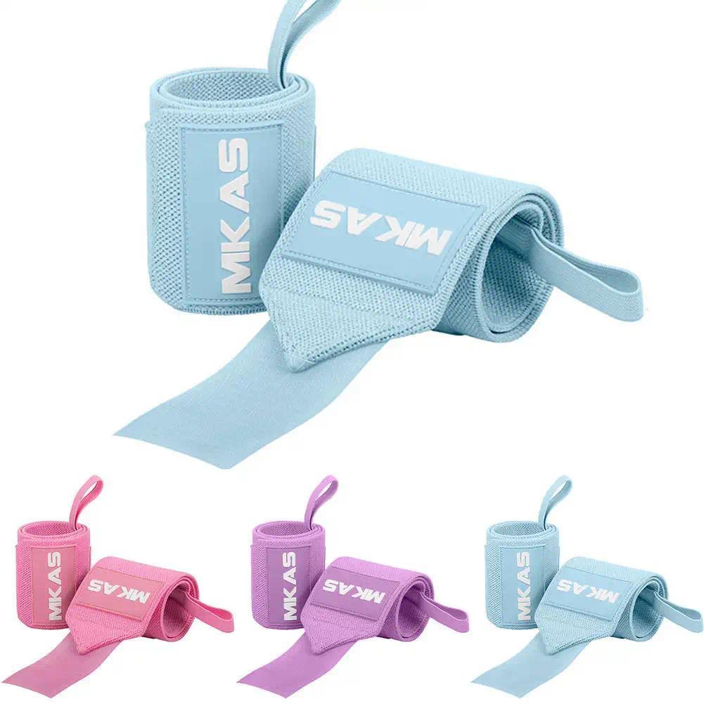 1 Pair Wristband Wrist Support Straps Extra StrengthWeight Lifting Gym Training Wrist Brace Straps W
