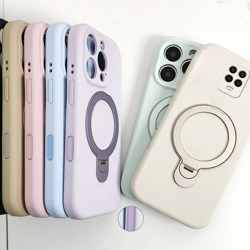 PBZZ สําหรับ Redmi NOTE 9S REDMI NOTE 9 PRO เคสโทรศัพท์ความวิตกกังวล Softcase ซิลิโคนกันกระแทกออกแบบใหม่ความงามพร้อมผู้ถือสีชมพูสําหรับสาว YTFXZJ1