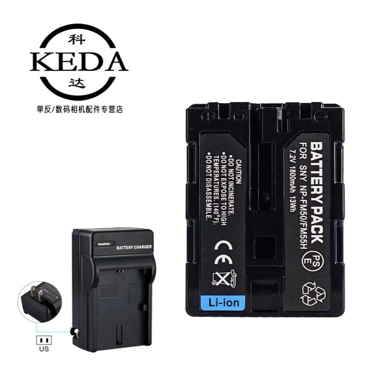 เหมาะสําหรับ Sony MVC-CD400 CD500 DSC-R1 DSLR-A100 แบตเตอรี่กล้อง + เครื่องชาร์จ