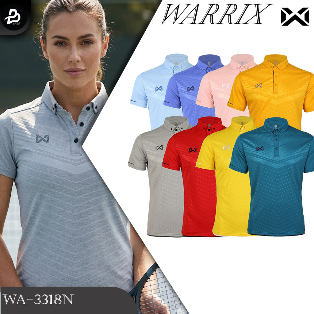 Sport เสื้อ WARRIX เสื้อโปโล WARRIX รุ่น LAVIDA รหัส WA-3318N แท้100%