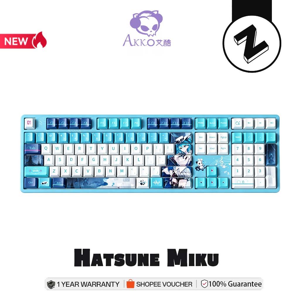 AKKO Hatsune Miku · You in the Future 2025 Concert Co branding Three Mode Customing High Beauty Office E-sports Game Keyboard
