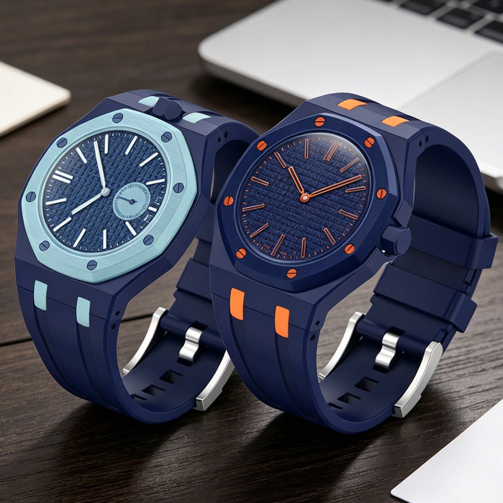 แบบบูรณาการซิลิโคน Band + PC สําหรับ Swatch X AP Royal Pop นาฬิกาพกนาฬิกาข้อมือ Conversion Mod อุปกรณ์เสริมการปรับเปลี่ยนชุด