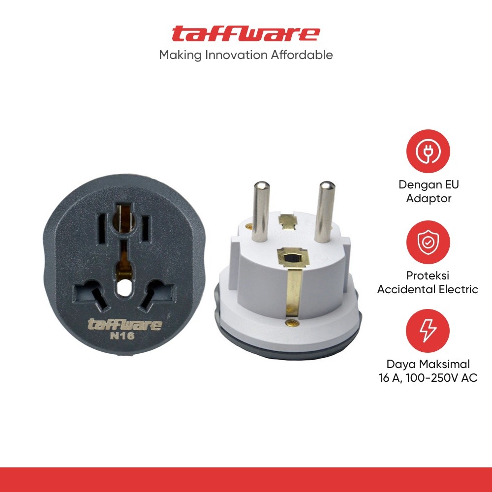 อะแดปเตอร์สําหรับเดินทางอเนกประสงค์แบบวนซ้ํา AU US UK เป็น EU Plug 16A - N16