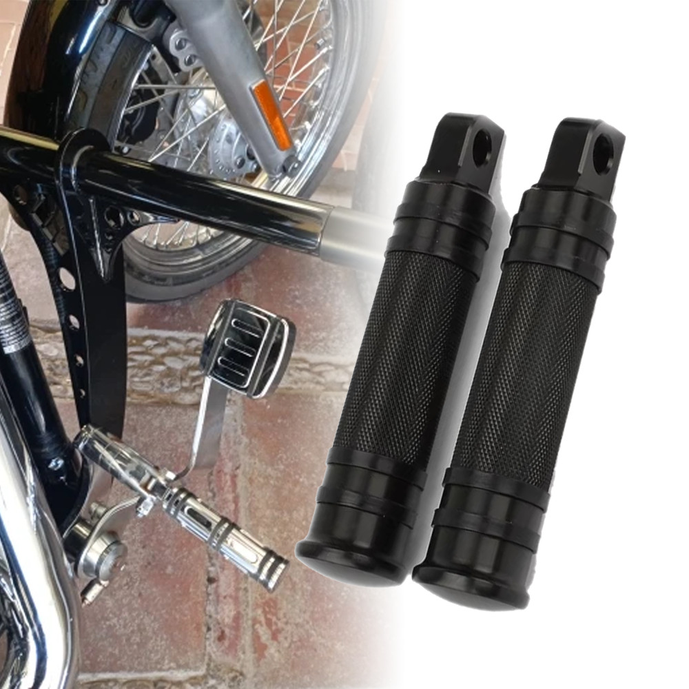 รถจักรยานยนต์อลูมิเนียมด้านหน้าด้านหลังเท้า Peg เท้าสําหรับ Harley Sportster 883 1200 Fatboy V-Rod T