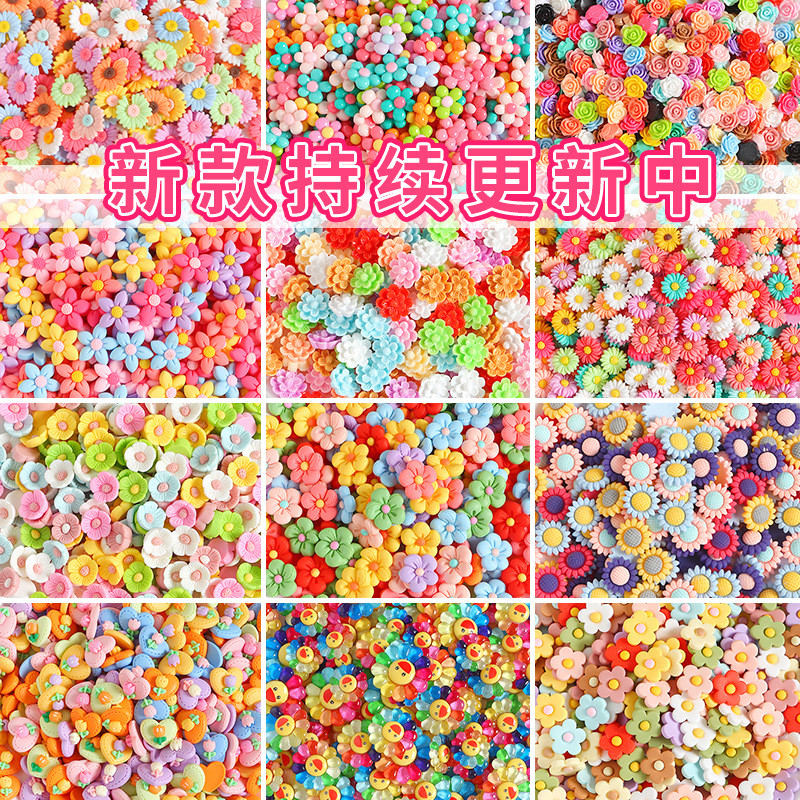 10ชิ้นผสมสไตล์จําลองดอกไม้ครีมกาวทําเองเคสโทรศัพท์เรซิ่นอุปกรณ์กิ๊บเครื่องประดับตู้เย็นสติกเกอร์พวงกุญแจวัสดุ