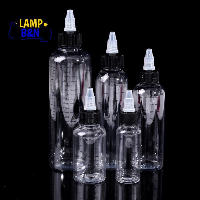 [B&N] 30ml-250ml พลาสติก PET Liquid ความจุขวดหยดหมึกสีคอนเทนเนอร์ [ใหม่]