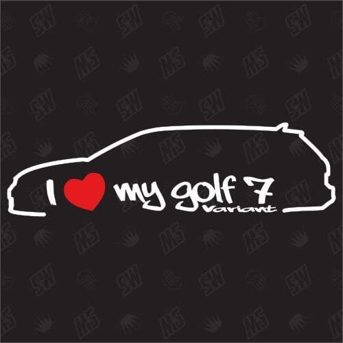 I Love My Golf 5 6 7GTI ดัดแปลงสติกเกอร์รถแฟชั่นที่ไม่ซ้ํากันสะท้อนแสงตกแต่งรถ Decals