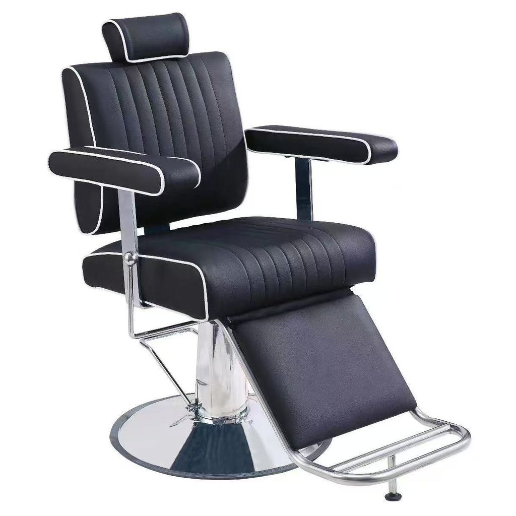 บาร์เบอร์ชาย เก้าอี้ตัดผมชาย Barber chair หนัง PU ที่ดีเยี่ยม เก้าอี้เสริมสวย ระบบไฮดรอลิคปรับสูงต่ำ หมุน 360องศา
